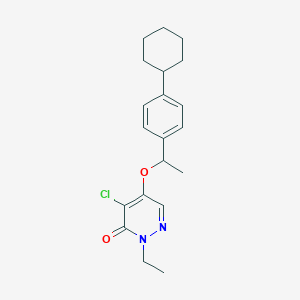 4-Chloro-5-(1-(4-cyclohexylphenyl)ethoxy)-2-ethylpyridazin-3(2H)-one