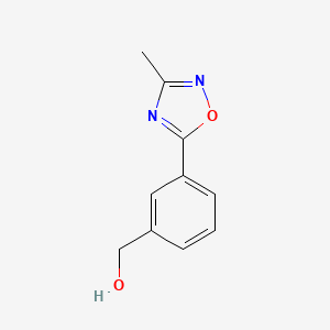 molecular formula C10H10N2O2 B1291016 [3-(3-Methyl-1,2,4-oxadiazol-5-yl)phenyl]methanol CAS No. 91673-13-1
