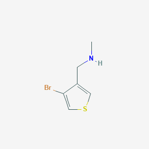 molecular formula C6H8BrNS B1291021 1-(4-溴噻吩-3-基)-N-甲基甲胺 CAS No. 921938-63-8