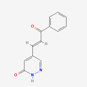 5-(3-Oxo-3-phenylprop-1-en-1-yl)pyridazin-3(2H)-one