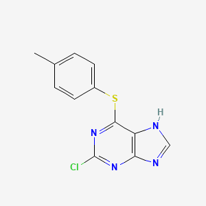 2-chloro-6-(4-methylphenyl)sulfanyl-7H-purine