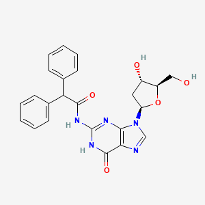 N-(9-((2R,4S,5R)-4-Hydroxy-5-(hydroxymethyl)tetrahydrofuran-2-yl)-6-oxo-6,9-dihydro-1H-purin-2-yl)-2,2-diphenylacetamide