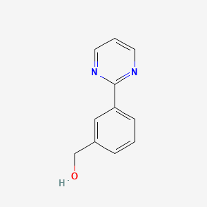 molecular formula C11H10N2O B1291028 (3-Pyrimidin-2-ylphenyl)methanol CAS No. 892502-12-4