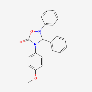 4-(4-Methoxyphenyl)-2,3-diphenyl-1,2,4-oxadiazolidin-5-one