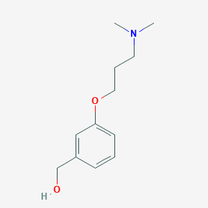 molecular formula C12H19NO2 B1291030 {3-[3-(Dimethylamino)propoxy]phenyl}methanol CAS No. 912569-56-3