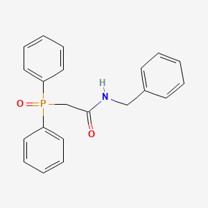 molecular formula C21H20NO2P B12910323 Acetamide, 2-(diphenylphosphinyl)-N-(phenylmethyl)- CAS No. 90304-93-1