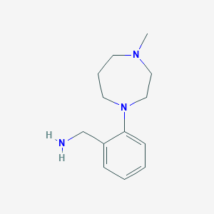 molecular formula C13H21N3 B1291034 2-(4-Methylperhydro-1,4-diazepin-1-yl)benzylamine CAS No. 915707-56-1