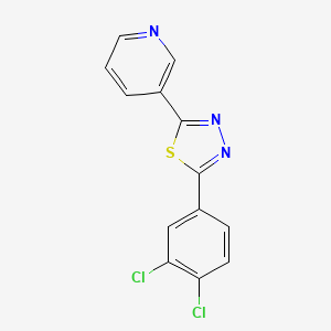 3-(5-(3,4-Dichlorophenyl)-1,3,4-thiadiazol-2-yl)pyridine