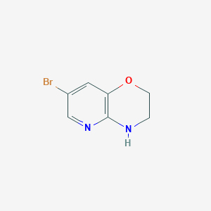 molecular formula C7H7BrN2O B1291037 7-溴-3,4-二氢-2H-吡啶并[3,2-b][1,4]恶嗪 CAS No. 34950-82-8