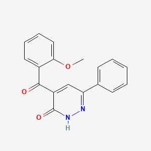 molecular formula C18H14N2O3 B12910391 4-(2-Methoxybenzoyl)-6-phenylpyridazin-3(2H)-one CAS No. 832712-08-0