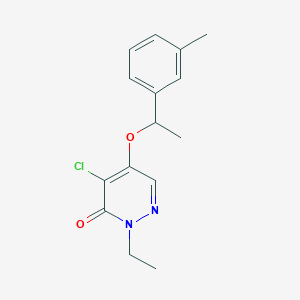 4-Chloro-2-ethyl-5-[1-(3-methylphenyl)ethoxy]pyridazin-3(2H)-one