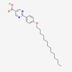 2-(4-(Tetradecyloxy)phenyl)pyrimidine-5-carboxylic acid