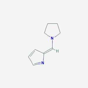 molecular formula C9H12N2 B12910443 2-(Pyrrolidin-1-ylmethylene)-2H-pyrrole 