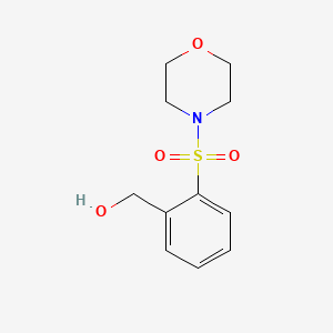 molecular formula C11H15NO4S B1291046 [2-(Morpholine-4-sulfonyl)phenyl]methanol CAS No. 937796-15-1
