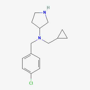 N-[(4-Chlorophenyl)methyl]-N-(cyclopropylmethyl)pyrrolidin-3-amine