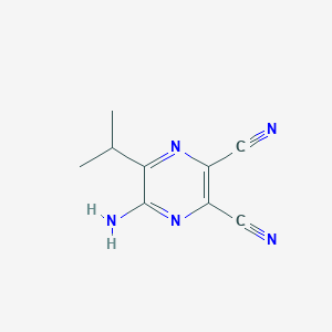 5-Amino-6-(propan-2-yl)pyrazine-2,3-dicarbonitrile