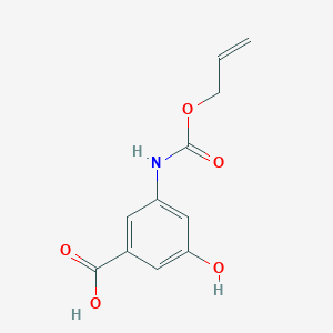 3-{[(Allyloxy)carbonyl]amino}-5-hydroxybenzoic acid