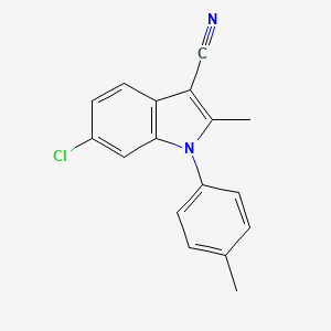 6-chloro-2-methyl-1-(p-tolyl)-1H-indole-3-carbonitrile