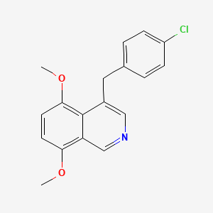 4-[(4-Chlorophenyl)methyl]-5,8-dimethoxyisoquinoline