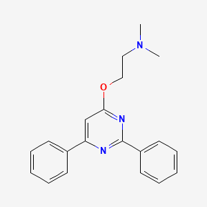 2-[(2,6-Diphenylpyrimidin-4-yl)oxy]-N,N-dimethylethan-1-amine