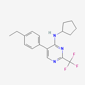 n-Cyclopentyl-5-(4-ethylphenyl)-2-(trifluoromethyl)pyrimidin-4-amine