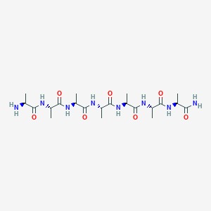 molecular formula C21H38N8O7 B12910516 L-Alanyl-L-alanyl-L-alanyl-L-alanyl-L-alanyl-L-alanyl-L-alaninamide CAS No. 669051-31-4