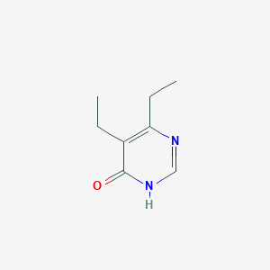 molecular formula C8H12N2O B12910534 5,6-Diethylpyrimidin-4(1H)-one CAS No. 117090-84-3