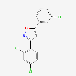 Isoxazole, 5-(3-chlorophenyl)-3-(2,4-dichlorophenyl)-