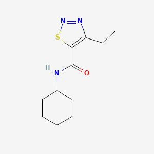 N-cyclohexyl-4-ethyl-1,2,3-thiadiazole-5-carboxamide