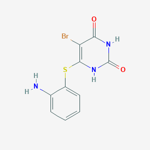 6-[(2-Aminophenyl)sulfanyl]-5-bromopyrimidine-2,4(1H,3H)-dione