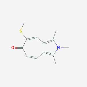 1,2,3-Trimethyl-5-(methylsulfanyl)cyclohepta[c]pyrrol-6(2H)-one