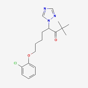 8-(2-Chlorophenoxy)-2,2-dimethyl-4-(1H-1,2,4-triazol-1-yl)octan-3-one