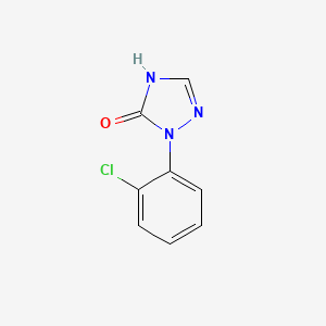 molecular formula C8H6ClN3O B12910616 2-(2-Chlorophenyl)-1,2-dihydro-3H-1,2,4-triazol-3-one CAS No. 212202-69-2