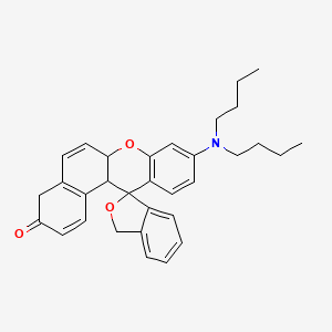 9-(Dibutylamino)-6a,12a-dihydro-3'H-spiro[benzo[a]xanthene-12,1'-isobenzofuran]-3(4H)-one