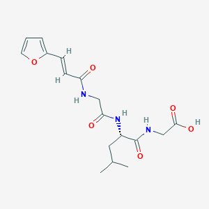 (S)-2-(2-(2-(3-(Furan-2-yl)acrylamido)acetamido)-4-methylpentanamido)acetic acid