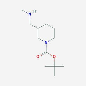 molecular formula C12H24N2O2 B1291068 Tert-butyl 3-((methylamino)methyl)piperidine-1-carboxylate CAS No. 1017356-25-0