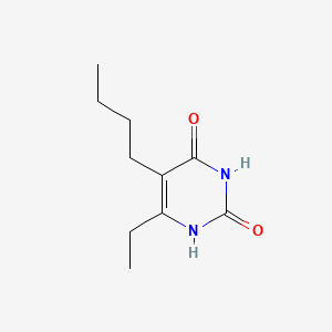 molecular formula C10H16N2O2 B12910686 Uracil, 5-butyl-6-ethyl- CAS No. 99167-58-5