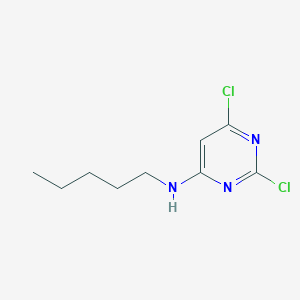 molecular formula C9H13Cl2N3 B12910707 2,6-Dichloro-N-pentylpyrimidin-4-amine CAS No. 89099-65-0