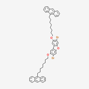 2,8-Bis((8-(anthracen-9-yl)octyl)oxy)-3,7-dibromodibenzo[b,d]furan