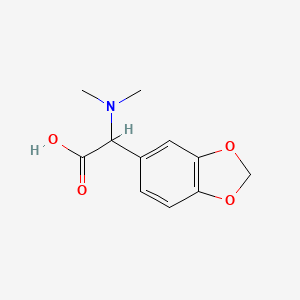 1,3-Benzodioxol-5-yl(dimethylamino)acetic acid