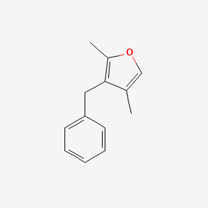 molecular formula C13H14O B12910768 3-Benzyl-2,4-dimethylfuran CAS No. 89100-08-3