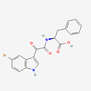 (S)-2-(2-(5-Bromo-1H-indol-3-yl)-2-oxoacetamido)-3-phenylpropanoic acid