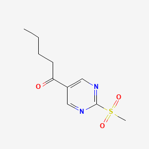 1-(2-(Methylsulfonyl)pyrimidin-5-yl)pentan-1-one