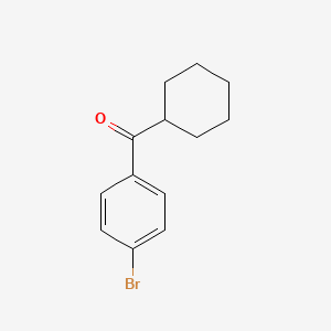 molecular formula C13H15BrO B1291080 4-Bromophenyl cyclohexyl ketone CAS No. 3277-79-0