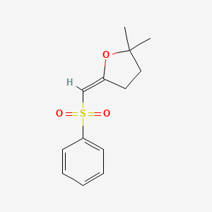 (5E)-5-(benzenesulfonylmethylidene)-2,2-dimethyloxolane