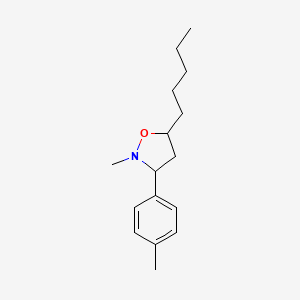 2-Methyl-3-(4-methylphenyl)-5-pentyl-1,2-oxazolidine