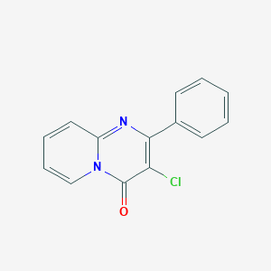 molecular formula C14H9ClN2O B12910896 3-Chloro-2-phenyl-4h-pyrido[1,2-a]pyrimidin-4-one CAS No. 59046-00-3