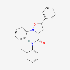 3-Isoxazolidinecarboxamide, N-(2-methylphenyl)-2,5-diphenyl-