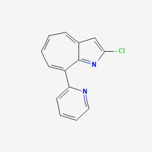 Cyclohepta[b]pyrrole, 2-chloro-8-(2-pyridinyl)-