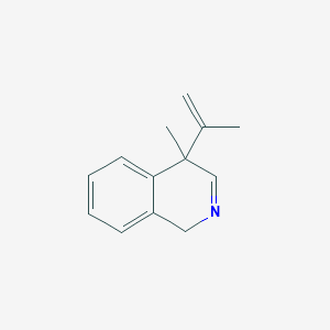 molecular formula C13H15N B12910925 4-Methyl-4-(prop-1-en-2-yl)-1,4-dihydroisoquinoline CAS No. 830324-13-5